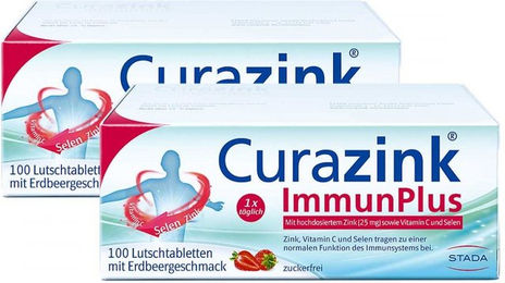 Curazink Immunplus Lutschtabletten vegan zuckerfrei glutenfrei laktosefrei ohne Zusatzstoffe – Bild 1 von 1