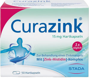 Curazink STADA Zink Kapseln 15 mg glutenfrei und laktosefrei 50 Stück – Bild 1 von 1