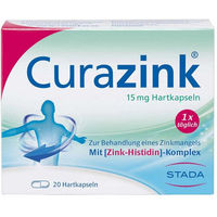 Produktbild von Curazink Zink Kapseln für Kinder und Erwachsene