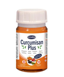 Curcumisan Plus von Phytomisan mit fermentiertem Kurkuma, Granatapfel, Olive, Schwarzkümmel und Vitamin C, vegan, glutenfrei und laktosefrei – Bild 1 von 2