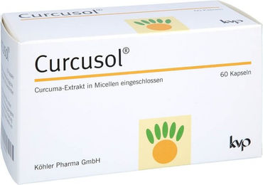 Curcusol Mizellarer Curcuma-Extrakt Kapseln von Köhler Pharma, 60 Stück, glutenfrei, laktosefrei und ohne Gelatine – Bild 1 von 2