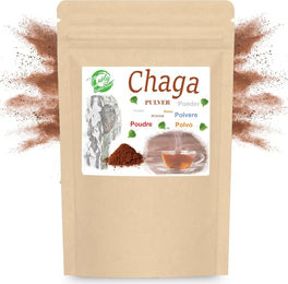 Curly Superfood Chaga-Pulver 250g vegan aus baltischer Wildsammlung – Bild 1 von 2