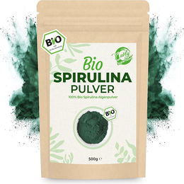 Curly Superfood Spirulina Pulver 500g vegan und roh – Bild 1 von 2