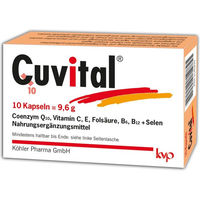 Produktbild von Cuvital Kapseln von Köhler Pharma mit Ubiquinon