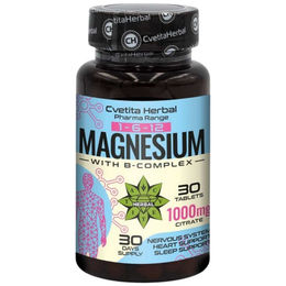 Cvetita Herbal Magnesium + B-Complex Kapseln ohne Zusatzstoffe – Bild 1 von 1