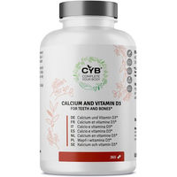 Produktbild von CYB Calcium & Vitamin D3 Kapseln mit 400 mg Calcium und 365 IE Vitamin D3
