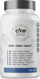 CYB Haut Haar Nägel Multi-Komplex Kapseln mit Zink Biotin und Selen vegan glutenfrei laktosefrei 120 Kapseln – Bild 1 von 1