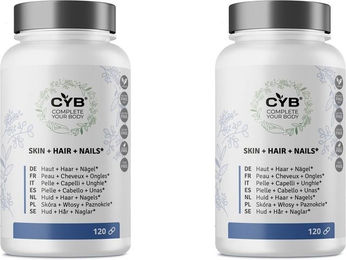 CYB Haut Haare Nägel Multi-Komplex mit Zink, Biotin und Selen, 120 Kapseln, vegan, glutenfrei und laktosefrei – Bild 1 von 1
