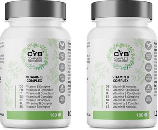 CYB Vitamin B Komplex Tabletten mit 8 B-Vitaminen vegan und glutenfrei für Erwachsene 180 Stück – Bild 1 von 1