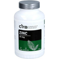 Produktbild von CYB Zink Gluconat 25 mg Tabletten vegan glutenfrei laktosefrei 365 Stück