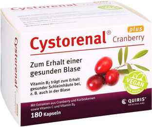 Cystorenal Cranberry plus Kapseln mit Kräuter-Komplex von Quiris Healthcare 180 Stück – Bild 1 von 2