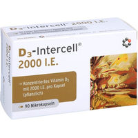 Produktbild von D3-INTERCELL Vitamin D3 2000 IE Kapseln vegan ohne Gelatine 90 Stück