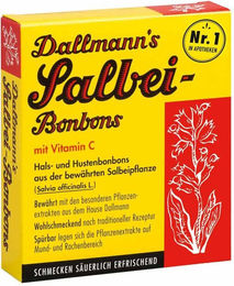 Dallmann's Salbei-Lutschtabletten mit Vitamin C, 20 Stück, 37 g – Bild 1 von 3