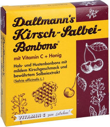 Dallmanns Kirsch Salbei Bonbons mit Vitamin C und Honig 37 g – Bild 1 von 2