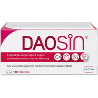 Produktbild von Daosin Tabletten zur Unterstützung des Histaminabbaus laktosefrei und glutenfrei 120 Stück