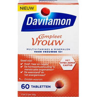 Produktbild von Davitamon Compleet Vrouw Multivitamin Tabletten für Frauen 60 Stück