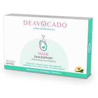 Produktbild von Deavocado Mami DHA Nahrungsergänzungsmittel für Schwangere und Stillende mit 250 mg DHA in 30 Weichkapseln