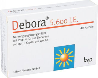 Debora Vitamin D3 5600 IE Kapseln – Bild 1 von 1