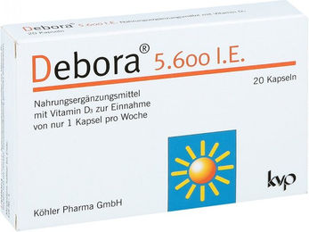 Debora Vitamin D3 5600 IE Kapseln – Bild 1 von 1