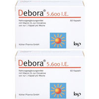 Produktbild von Debora Vitamin D3 5600 IE Kapseln für Erwachsene glutenfrei und laktosefrei 120 Stück