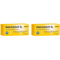 Produktbild von Dekristol Vitamin D3 2000 IE Tabletten 180 Stück glutenfrei laktosefrei ohne Gelatine für Kinder und Erwachsene