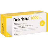 Produktbild von Dekristol Vitamin D3 Tabletten 1.000 I.E. 200 Stück vegetarisch