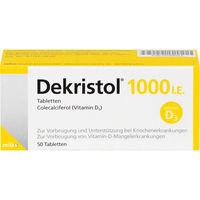 Produktbild von Dekristol Vitamin D3 Tabletten 1.000 I.E. 50 Stück für Säuglinge laktosehaltig
