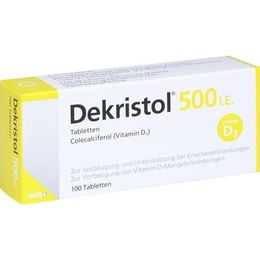 Dekristol Vitamin D3 Tabletten 500 I.E. 100 Stück vegetarisch für Erwachsene – Bild 1 von 1
