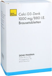 Denk Pharma Calci D3 Brausetabletten mit 1000 mg Calcium und 880 I.E. Vitamin D3 120 Stück – Bild 1 von 1