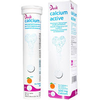 Produktbild von Denk Pharma Calcium Active Brausetabletten mit Calcium Carbonat für Senioren sowie Schwangere und Stillende