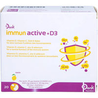Produktbild von Denk Pharma IMMUN ACTIVE+D3 Pulver 20 Stück