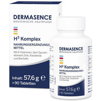 Produktbild von Dermasence H3 Komplex Tabletten mit Zink, Biotin und Selen für Erwachsene, 90 Stück