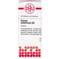 Produktbild von DHU Zincum Metallicum D3 Tabletten 80 Stück