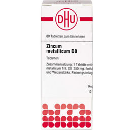 DHU Zincum Metallicum D8 Tabletten 80 Stück – Bild 1 von 2
