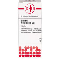 Produktbild von DHU Zincum Metallicum D8 Tabletten 80 Stück