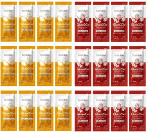 DIAPURA Gluco2Go Glucose-Gel Mix-Paket Waldbeer und Mango-Maracuja vegan glutenfrei laktosefrei 24x30ml – Bild 1 von 4