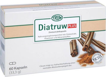 Diatruw Plus Zimtextrakt Kapseln vegan laktosefrei und ohne Gelatine 60 Stück – Bild 1 von 1