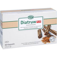 Produktbild von Diatruw Plus Zimtextrakt Kapseln vegan laktosefrei und ohne Gelatine 60 Stück