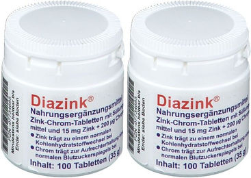 Diazink Zink Gluconat Tabletten zuckerfrei für Erwachsene – Bild 1 von 1