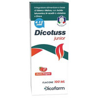 Produktbild von Dicofarm Dicotuss Junior Erdbeergeschmack glutenfrei 100 ml Flüssig
