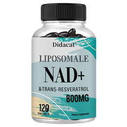 Didacat Liposomales NAD+ und Trans-Resveratrol Nahrungsergänzungsmittel für Erwachsene 120 Kapseln – Bild 1 von 3