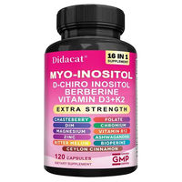 Produktbild von Didacat Nahrungsergänzungsmittel für Frauen mit Myo-Inositol, D-Chiro Inositol, Berberin und Vitamin D3+K2, 120 Kapseln