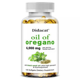Didacat Oil of Oregano mit Black Seed Oil 6000 mg Kapseln 120 Stück – Bild 1 von 3