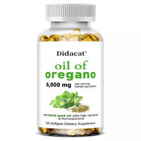 Produktbild von Didacat Oil of Oregano mit Black Seed Oil 6000 mg Kapseln 120 Stück