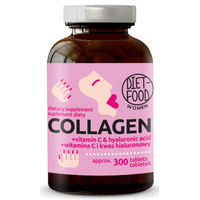 Produktbild von Diet-Food Kollagen mit Hyaluronsäure und Vitamin C Tabletten 300 Stück