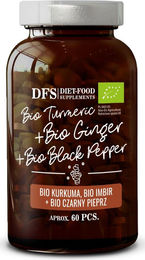 Diet-Food Kurkuma Ingwer Piperin Bio Tabletten 60 Stück – Bild 1 von 1