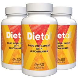 Dietoll Kapseln vegan ohne Zusatzstoffe 180 Stück 3er Pack – Bild 1 von 1