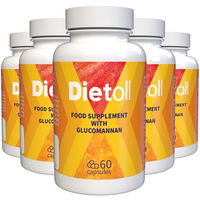 Produktbild von Dietoll Kapseln vegan ohne Zusatzstoffe 300 Stück (5er Pack à 60 Kapseln)