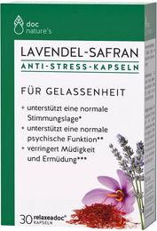 doc nature's Lavendel-Safran Kapseln vegan glutenfrei laktosefrei 30 Stück – Bild 1 von 8