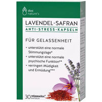 Produktbild von doc nature's Lavendel-Safran Kapseln vegan glutenfrei laktosefrei 30 Stück